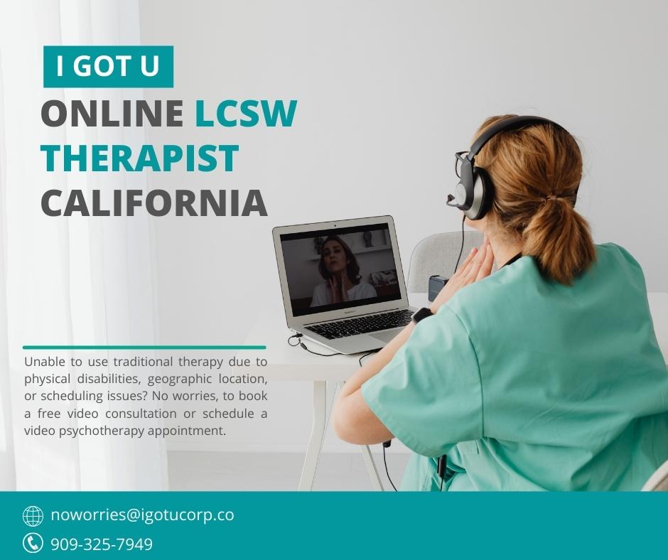 Online LCSW Therapist California
