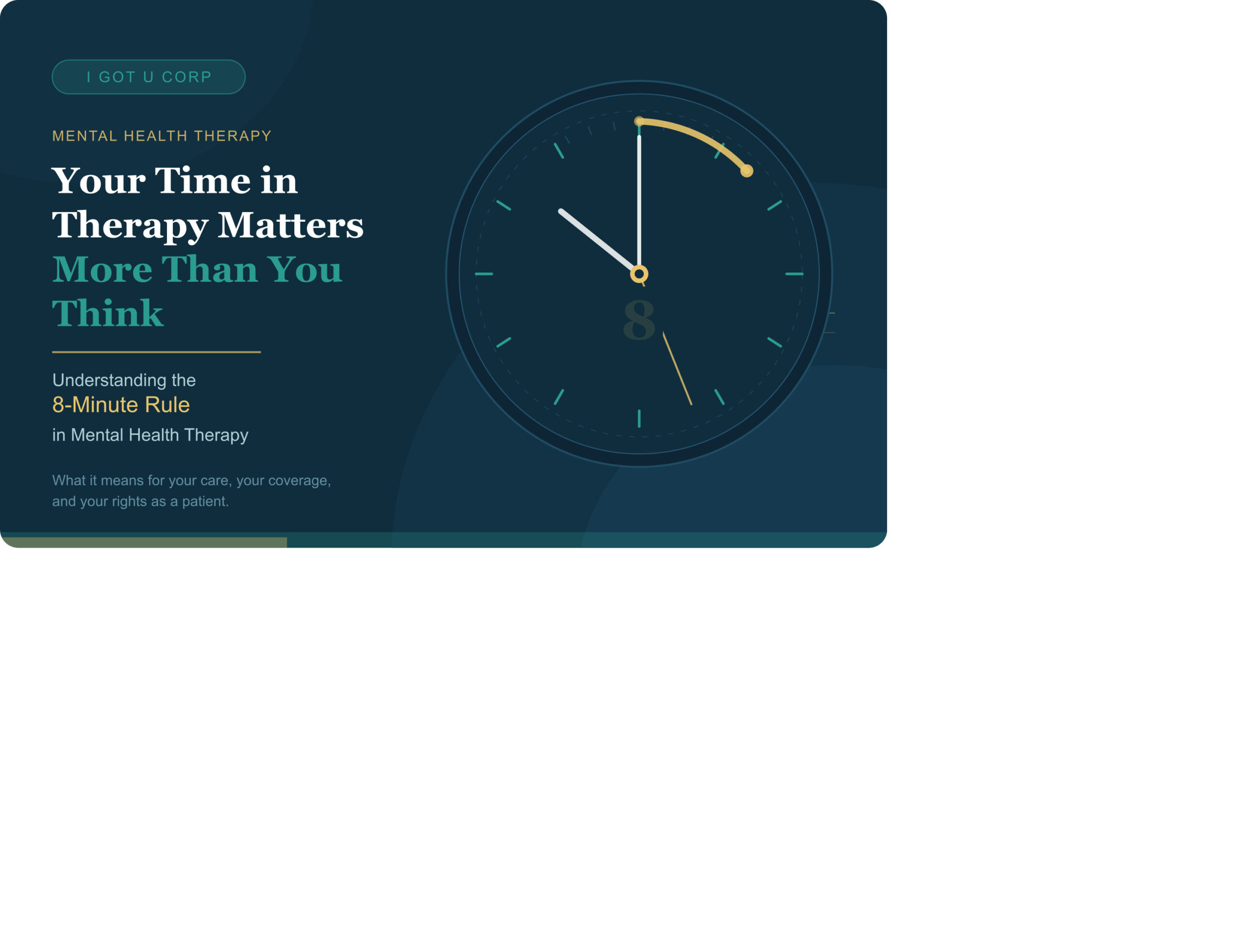 8 minute rule Mental therapy